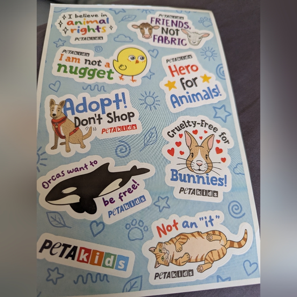 BN What PETA Really Stands For Booklet Big Lot 51 Logo And Animal Decal Stickers